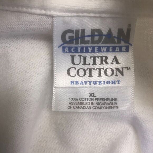 Vintage 2001 Anheuser Busch Bud Light Men's Unisex White Graphic Tee XL Gildan - Picture 5 of 8